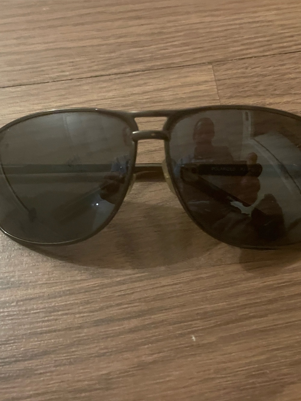 Panama Jack Men's Black Aviator Sunglasses